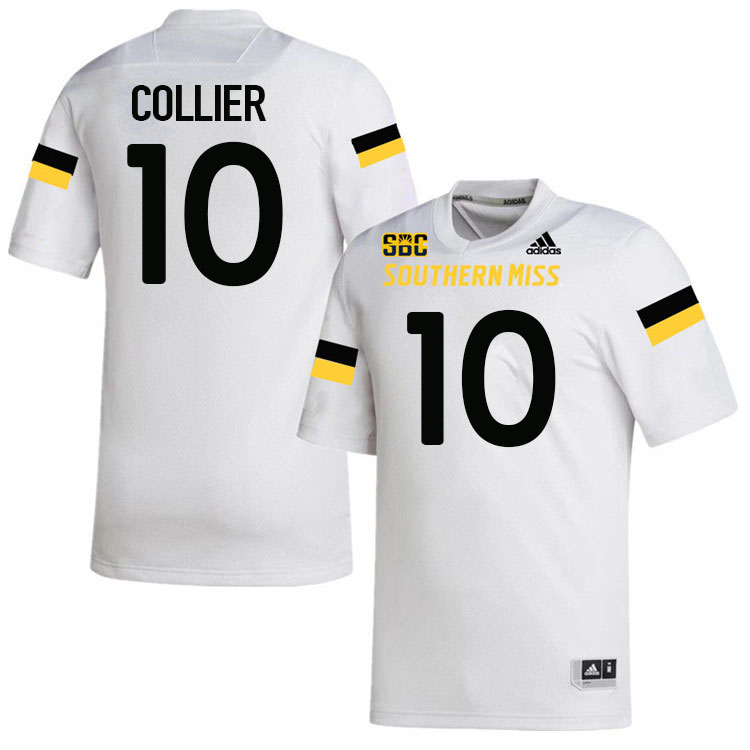 Southern Miss Golden Eagles #10 Reggie Collier Jersey Football Uniforms-White